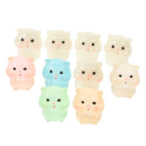 Kisangel 10piezas Figuritas De Cerdito De para Decoración De Jardín Casa De y Automóviles Adorable Estatua De Cerdito para -