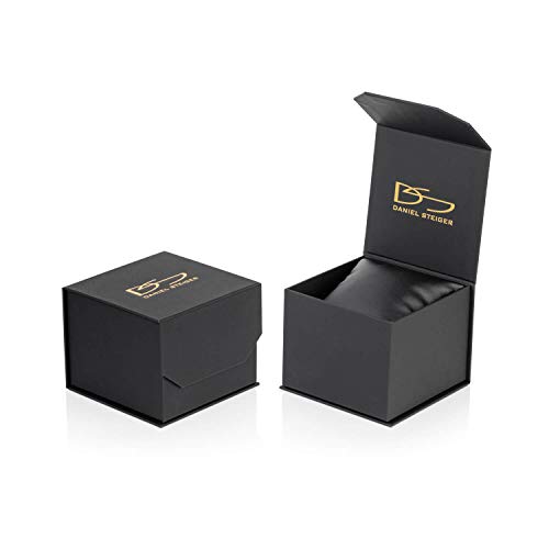 Daniel Steiger 24K Gold Ingot Men's Watch - Genuine 1G 24K Gold Ingot On Dial Complete With Swiss Certificate Of Authenticity - Precision Quartz Movement - Magnificent Presenation Case #TOP3