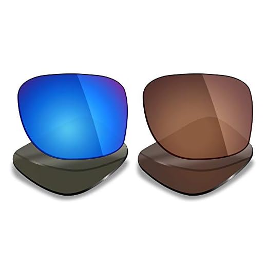 Mryok 2 pares de lentes polarizadas de substituição para óculos de sol Oakley Holbrook XL – Opções