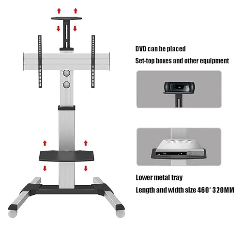 Soporte móvil para TV con ruedas universal 40-70" miniatura 6