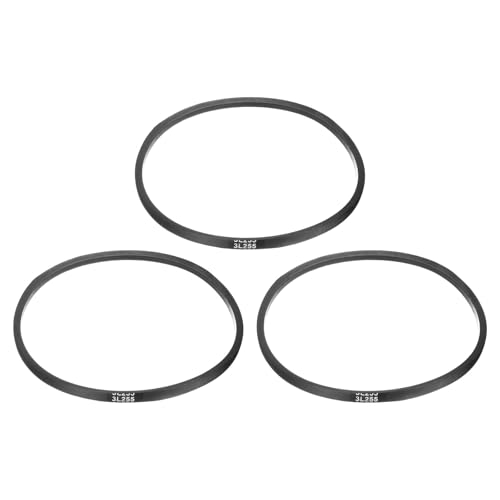 uxcell 3Pcs 3L255 Classic Wrapped Rubber V-Belt, 25.5"(648mm) Outside Circumference, 3L Profile V Belt 3/8" Width 7/32" Height