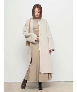 美品✨FRAY I.D リバージレコート　2way カシミヤ混　ロング　キャメル FRAY I.D（フレイアイディー）の「2wayリバージレコート（ベスト