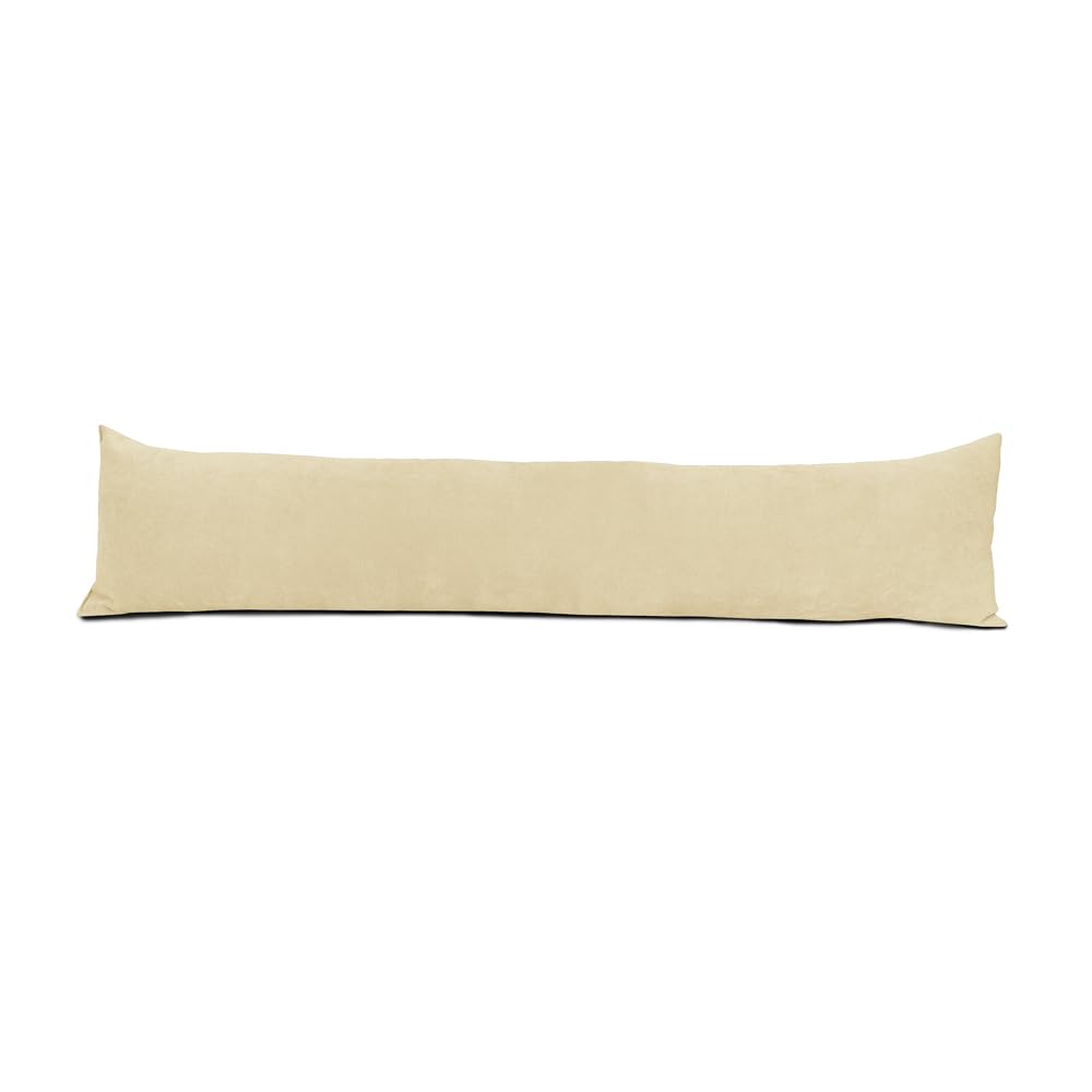 Lancashire Bedding Vanila Chenille Draught Excluder Door Cushion Perfect To Keep The Unwanted Drafts Out [Vanilla, 85 X 20Cm]