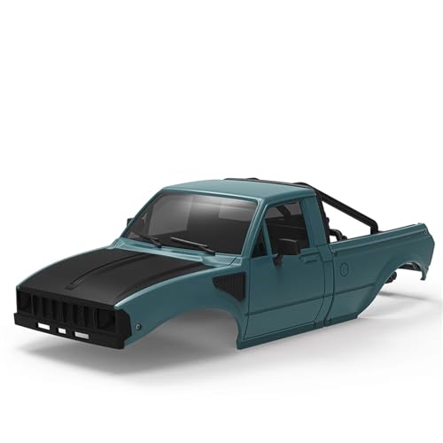 RC�J�[���i For Axial For Scx24 C10 For Bronco For Wrangler Base Camp For 4runner 1/24 133 �~�����[�g���z�C�[���x�[�X�p�s�b�N�A�b�v�n�[�h�{�f�B�V�F�� RC(Green)