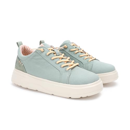 PITAS | SITGES | Zapatillas de Mujer | Náuticos Casual | Mocasines | Zapatos sin Cordones | Deportivas Casuales | Calzado de Walkinpitas | Verde 41