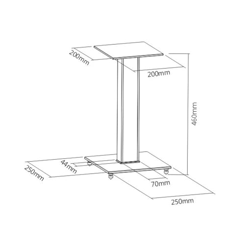 Pedestal para Caixas Acústicas Bookshelf SPHT460-PR Multivisão
