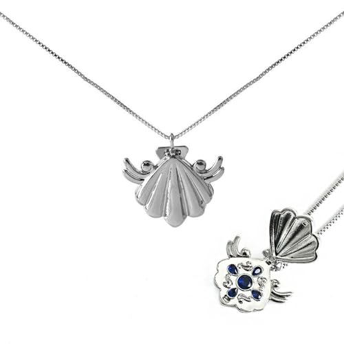 Bijoux Feng Shui collier pendentif sirène coquillage accessoires pierres précieuses femmes