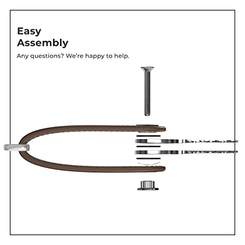 Northwall Key Organizer Keychain, 100% Italian Leather Compact Key Holder, Secure Locking Mechanism, Holds Up To 7 Keys, (Thorkey Brown) #TOP4