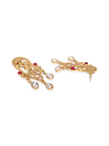 Image of Rubans Long Necklace Set Gold Plated Traditional Stylish Multicolour Jewellery Gift for Women & Girls