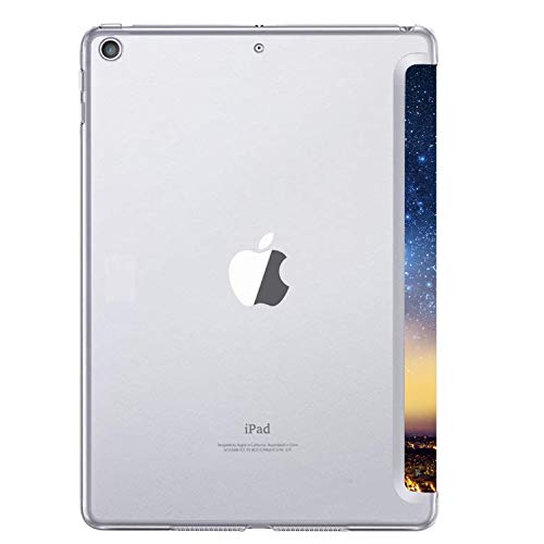 Image of DuraSafe Cases For iPad 9th 2021 8th 2020 7th 2019 Gen [iPad 9 iPad 8 iPad 7 ] 10.2 Inch A2602 A2270 A2197 MK663HN /A MK673HN /A MYN62HN /A Printed Slim Lightweight PC Clear Flip Back Cover - Paris Night