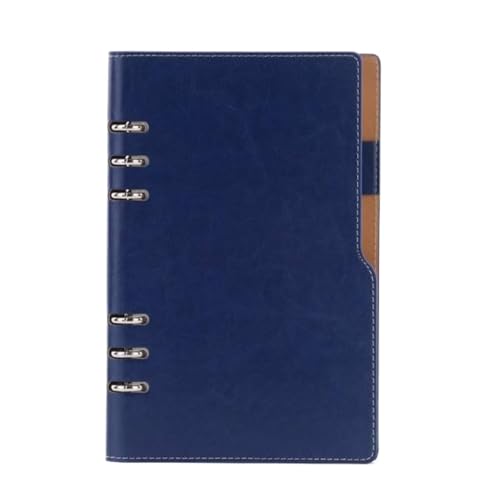 Carnet à feuilles mobiles bloc-notes minimaliste bleu avec cahier adulte pour réunion bureau