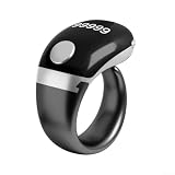 Anneau intelligent à affichage numérique, rappel et compteur compatibles Bluetooth pour suivi de la forme physique, activité portable en ABS léger en noir (gris)