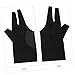 BESPORTBLE Professional Billiard Gloves Wear-Resistant Three-Finger Design for Men and Women for Snooker and Pool Games Comfortable Stretchable Material Black