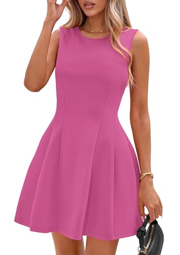 Image of PRETTYGARDEN Summer Dresses for Women 2026 Elegant Classy Spring A Line Business Casual Work Graduation Cocktail Short Dress