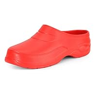 Ladeheid Women's and Men's EVA Clogs KL037 (Red, 7.5 UK)