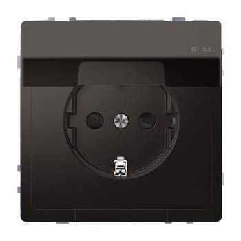 Merten SCHUKO System Design finition anthracite une prise murale haut de gamme 71 x 71 mm