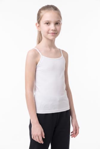 Image of Kurve Girl's Sleeveless Tank Top - Stretch Undershirts Cami Camisole, UV Protective Fabric, Rated UPF 50+ (Made in USA)