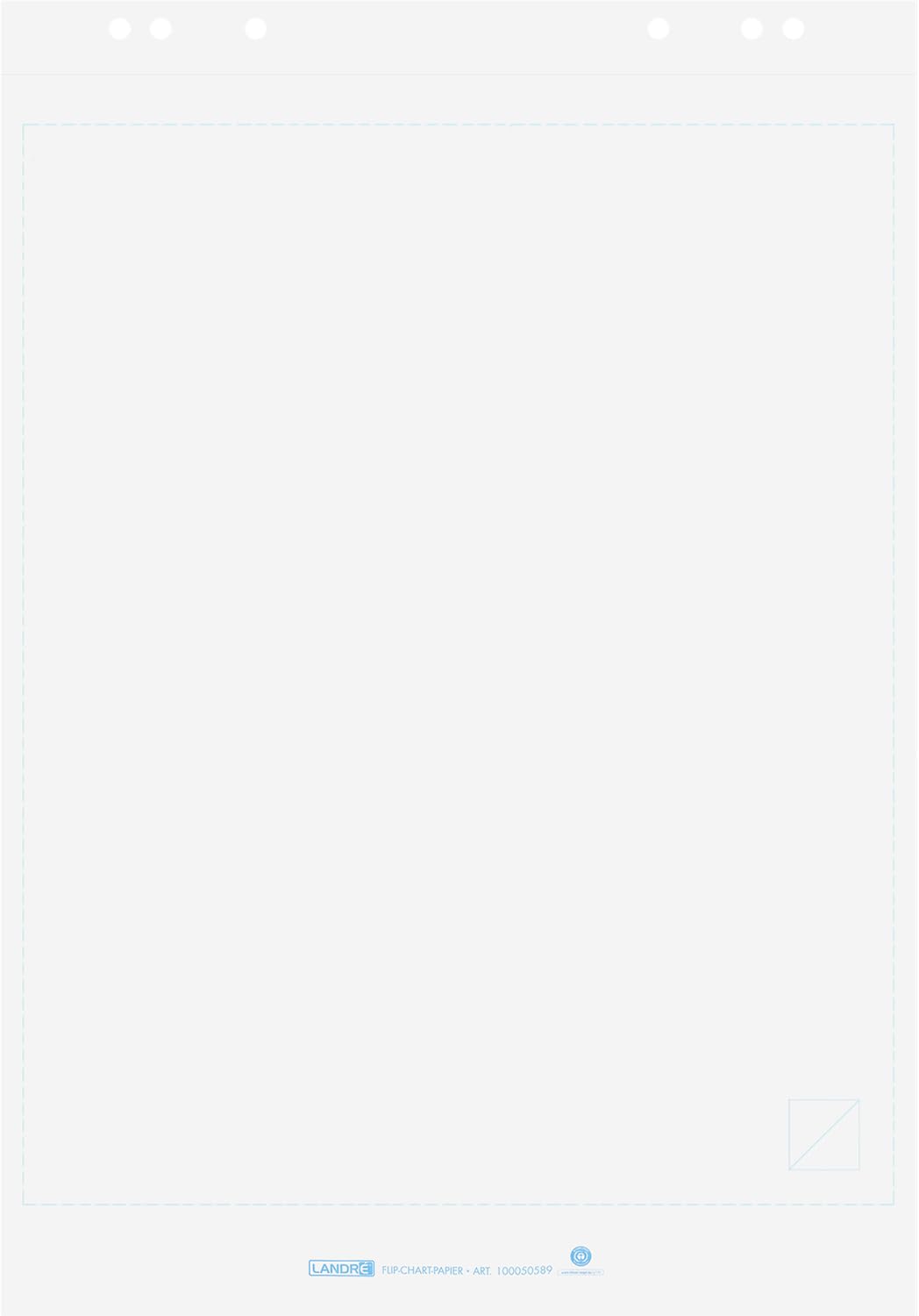 Landre Papel reciclado para rotafolios (5 unidades, 20 hojas por bloc)