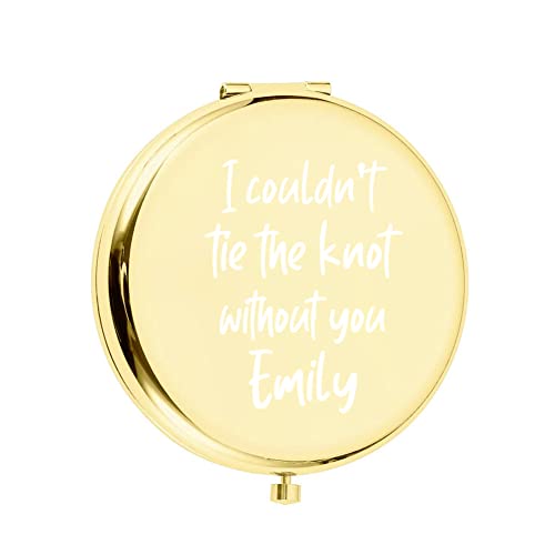 BAIYI HOPE Personalized Bridesmaid Gifts - Compact & Mini Custom Mirror