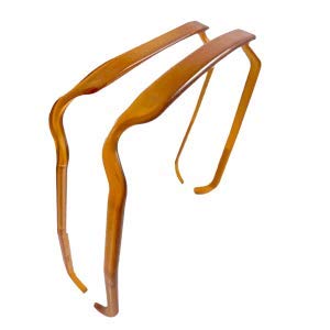 Zazzy Bandz - Curly Thick Hair Headband - Hair Blending (Two-Pack: Original Fit + Slim Relaxed Fit, Amber)