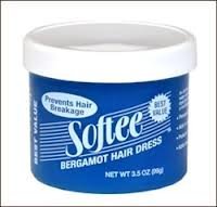 Softee Bergamot Hair Dress 3.5 Oz Pack of 5 Tubs