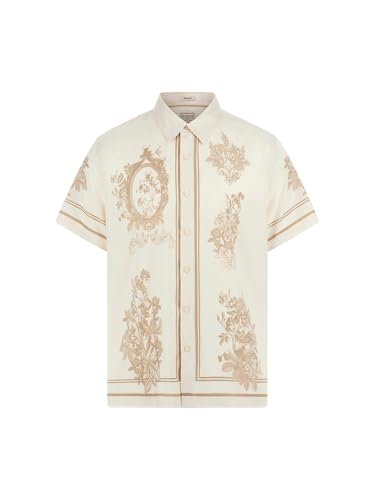 GUESS Men's Eco Floral Mirror Charm Shirt