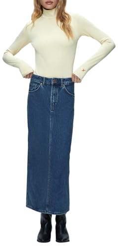 Jupe en jean premium LTB Jeans Danica bleu en coton qualitatif S