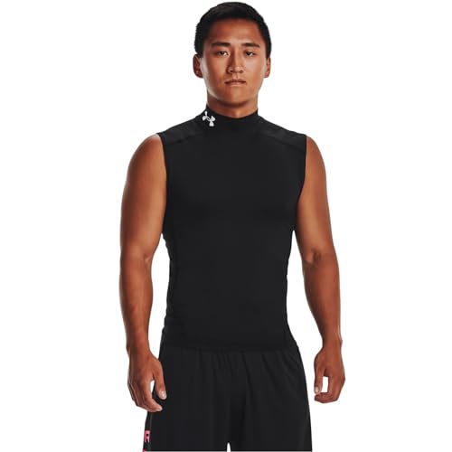 Under Armour Mens HeatGear Armour Compression Mock Sleeveless