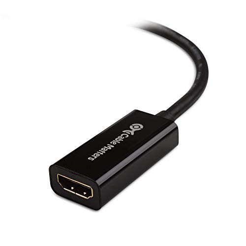 Cable Matters Displayport To Hdmi Adapter (Not For Usb Ports On Computers) & Premium Certified Hdmi To Hdmi Cable #TOP4