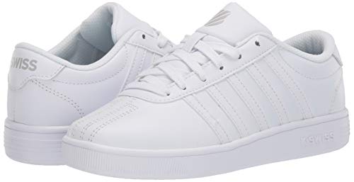 K-Swiss Kid's Classic Pro Sneaker, White/White, 3 M #TOP6