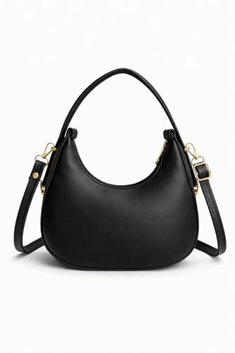 Image of Women's Shoulder & Sling Bag with Zipper Closure, Detachable Long Strap, Spacious Single Compartment Handbag for Daily & Office Use | Trendy Design