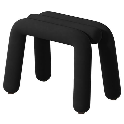 Taburete de maquillaje, silla de metal que ahorra espacio, elegante asiento de tocador para espacios compactos