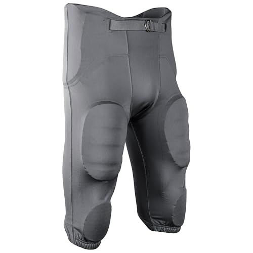 Pantalon de football américain gris XL Champro Terminator 3 haute résistance