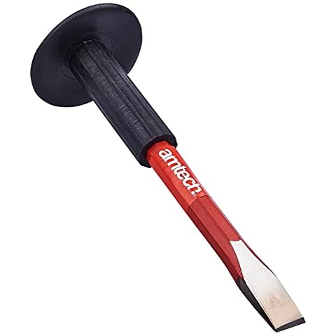 Amtech G2700 10'' Cold Chisel with Rubber Guard Cover