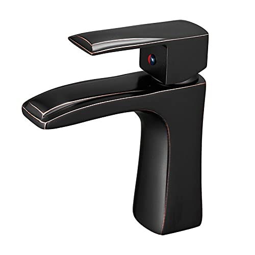 Mitigeur noir pour lavabo de salle de bain moderne chic