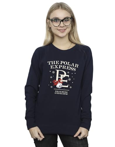 Official Licensed Polar Express-The Bell Still Ring-Female Adults Sweatshirt - Bold Graphic Print Comfortable Fit UK - Available in Multiple UK Sizes - Machine Washable - Officially Licensed