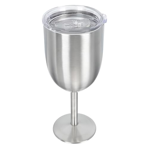 Copa de vino de acero inoxidable 304 Didiseaon con diseño elegante y doble pared térmica 2