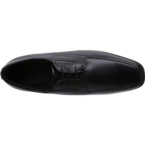 Mens Dress Shoes Fashion Lace-up Square Toe Oxfords Shoes Classic Formal Business Wedding Faux Leather Shoes for Men4