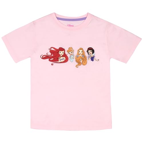 Disney Princesses and Winnie the Pooh Girls 2-Pack Short Sleeve T-Shirt Bundle Sets for Kids3