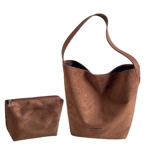 2 Pièces Seau Sous Les Bras En Élégant Avec Ensemble De Cosmétiques Résistant À L'usure Intérieur Spacieux Pour Le Travail Activité Plein Air Épaule Capacité Pour Les Femmes