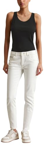 Marc O'Polo Denim Damen Jeanshose mit Stretch-Anteil Slim Fit, Mehrfarbig (White Multi 01), W33/L30 – Ansicht 5