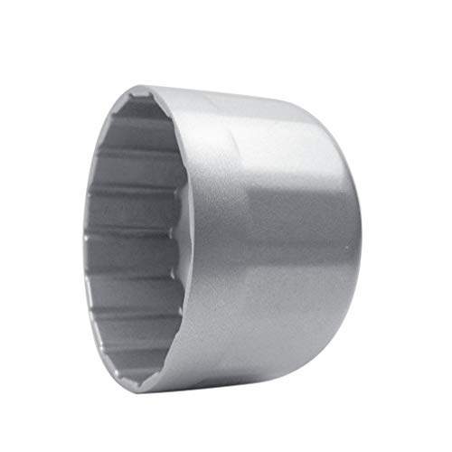 Ibetter 86.6mm 16 Flute Oil Filter Wrench for Volvo and BMW - 86mm Cartridge Style Oil Filter Housing Caps, Removal Tool (Silver) - Thumbnail 3