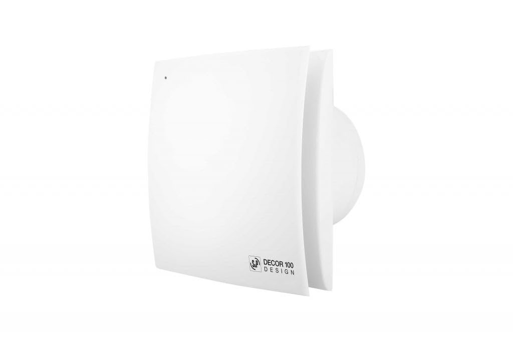 Aeratore extra piatto Decor 100 CZ, 10,7 W, 80 m3/h, con valvola di ritegno