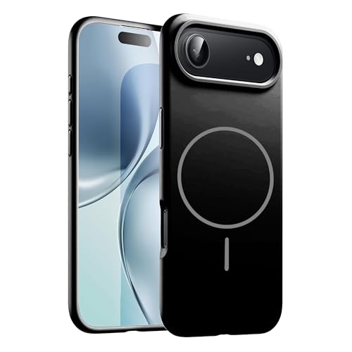 Image of Kratos Active Grip Silicone Case Cover Compatible with iPhone 17 Air - Enhanced Protection, Wireless Magnetic Charging Case with Raised Edge Camera & Screen Protection, Shock-Resistant Design Black