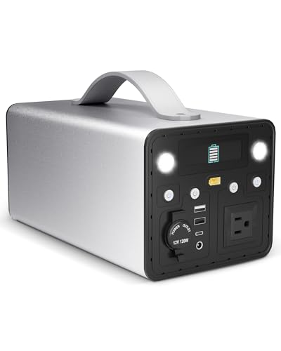 Portable Power Station 300Wh/81000mAh Laptop Power Bank with 300W AC Outlet, 18W QC/TYPE-C Ports, Backup Battery Powered Supply, Emergency Generator for Outdooe Home Travel Camping