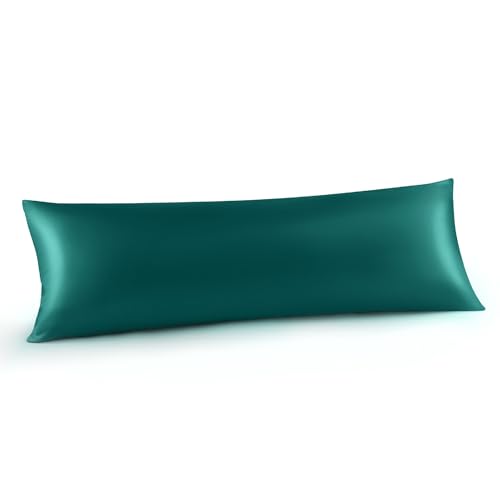 Image of INFIIXSO Silk Pillowcase Teal 20 inchx54 inch