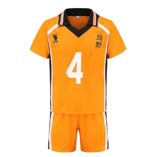 Bascabeen Haikyuu Cosplay Kostüm Hinata Shoyo Cosplay Outfit Shirt Shorts Karasuno High School Team Volleyball Uniform Anzüge Trainingsanzug für Teenager Erwachsene, Typ4, S Bascabeen Haikyuu Cosplay Kostüm Hinata Shoyo Cosplay Outfit Shirt Shorts Karasuno High School Team Volleyball Uniform Anzüge Trainingsanzug für Teenager Erwachsene, Typ4, S