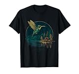 Ce graphique montre un imprimé animal coloré de colibri. Idéal pour les amoureux des animaux de la jungle, en particulier pour les amateurs de colibri.