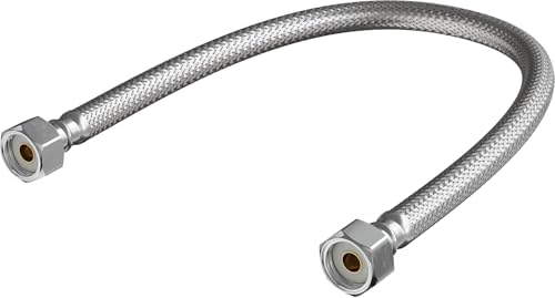 PROFLO PFX146304 1/2" FIP X 1/2" FIP X 20" Stainless Steel and PVC Faucet Reinforced Flexible Connectors - N/A