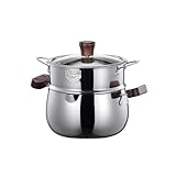 Heoscus Hochwertige Doppelschichtige Dampfgartöpfe Aus Edelstahl 304 Mit Holzgriff Geeignet Für...